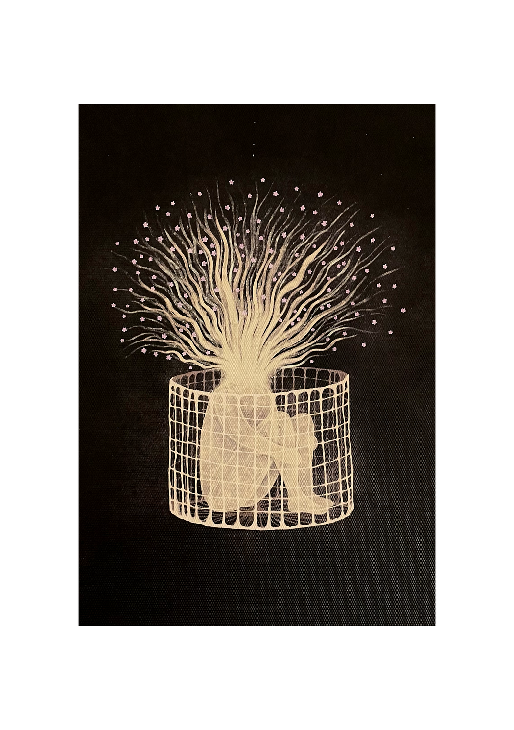 Human x Garden: Cage of nature print