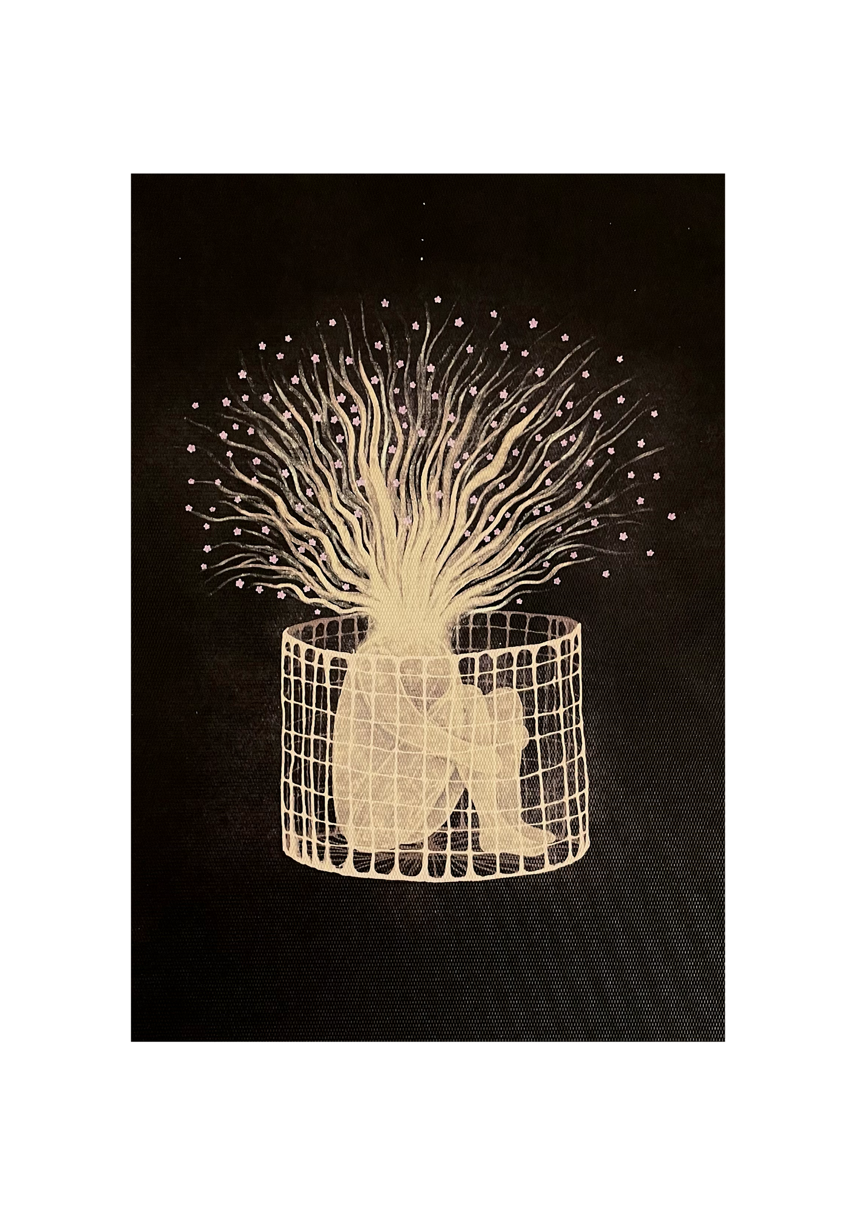 Human x Garden: Cage of nature print